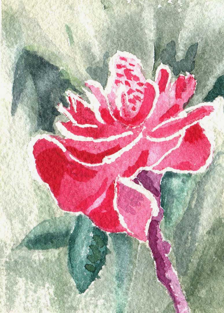 "Peruvian Flower" by Carol Gepner, Madison WI - Watercolor